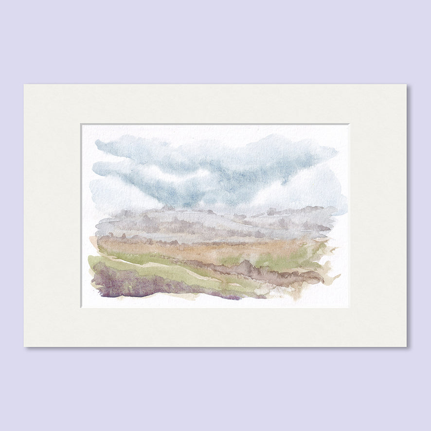 Bridestones Moor #2 - A6 Original Watercolour Artwork