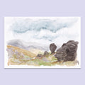 The Great Bridestones - A6 Original Watercolour Artwork