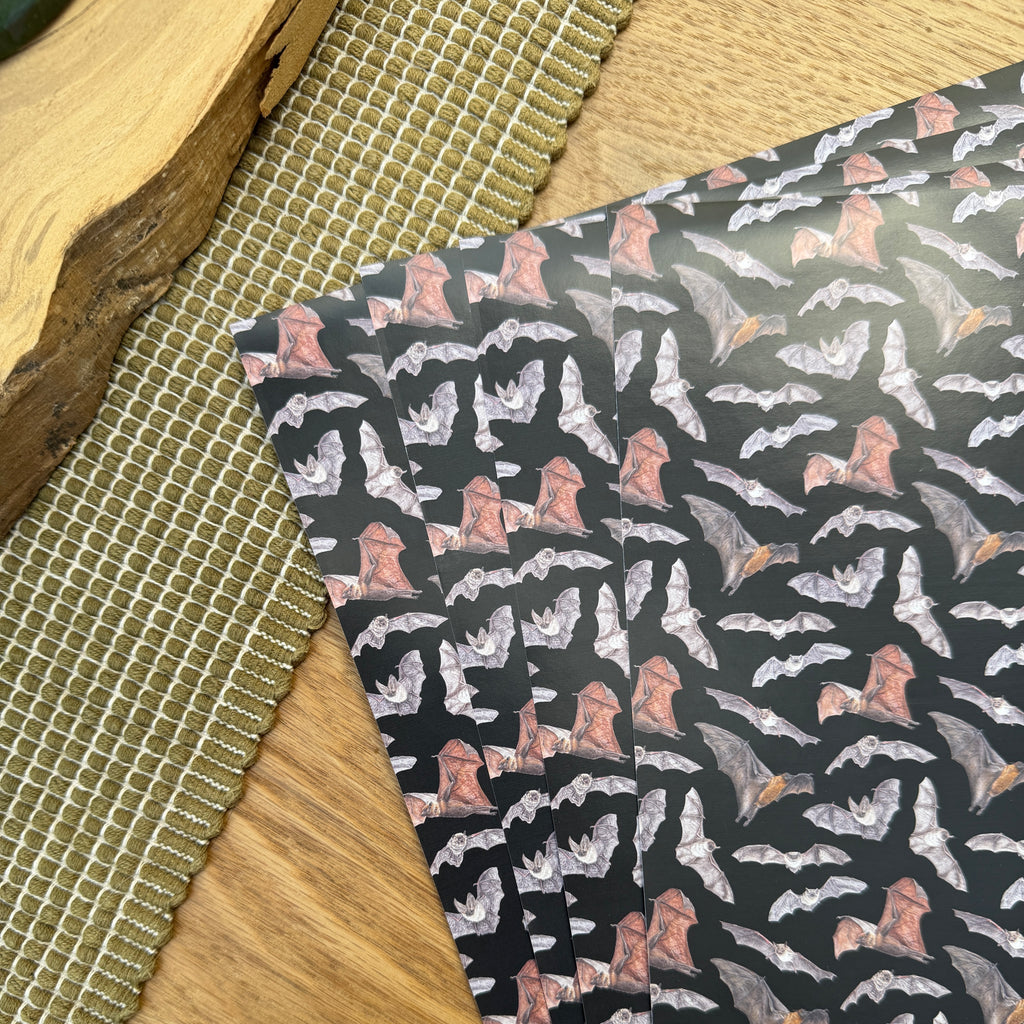Bat A4 Patterned Paper - Set of 4