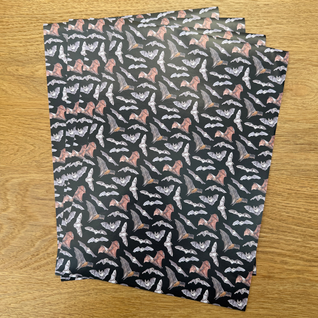 Bat A4 Patterned Paper - Set of 4