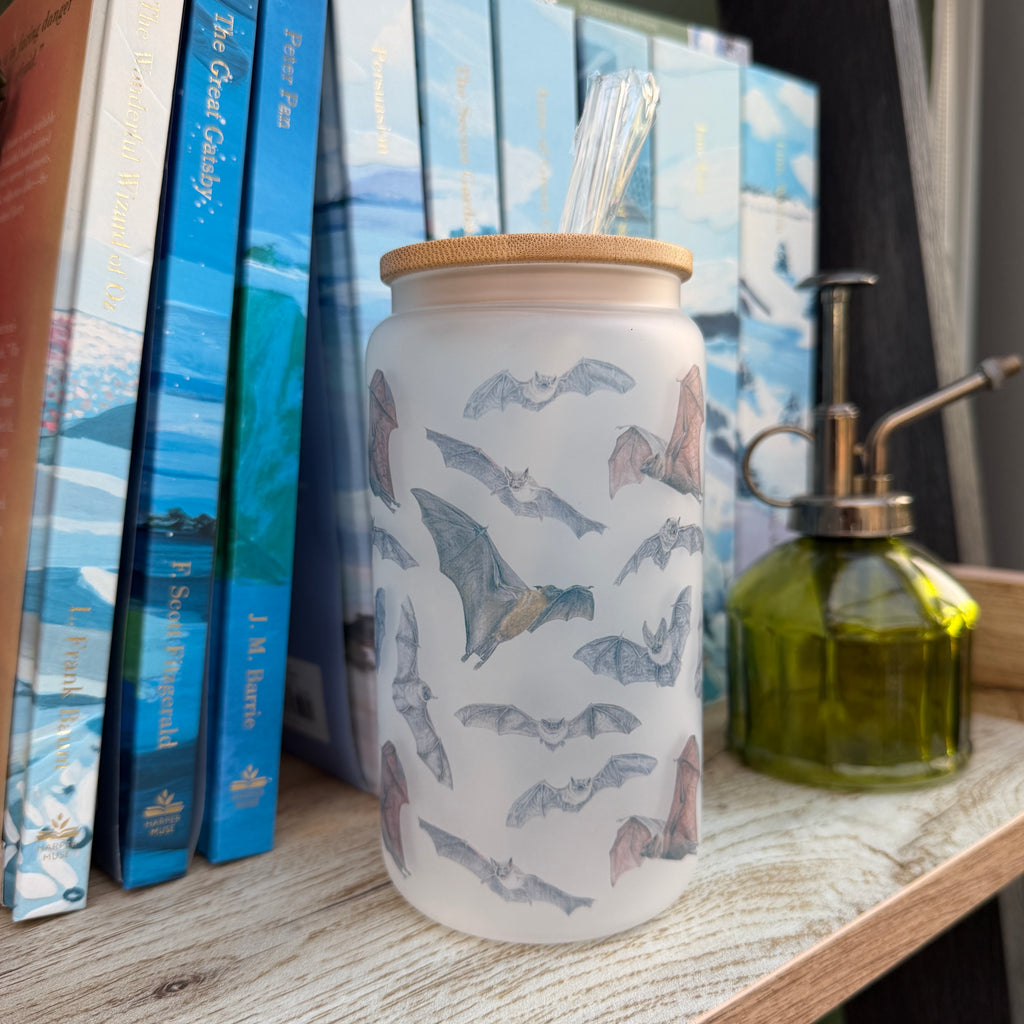 Bat 16oz Glass Tumbler