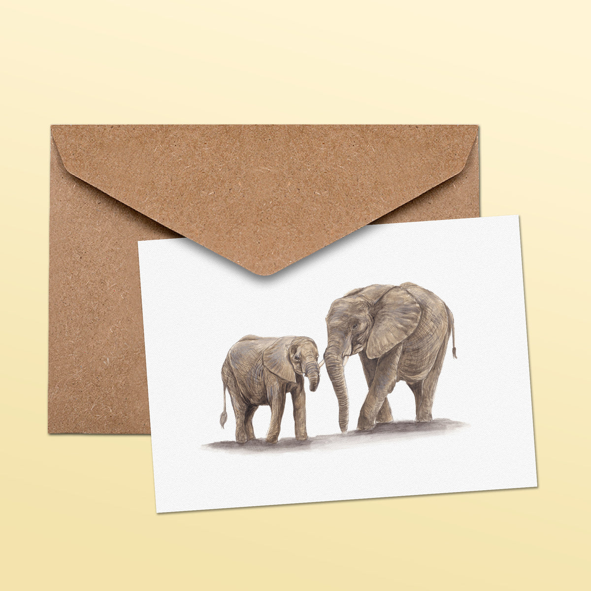 Elephants Mother's Day Greetings Card