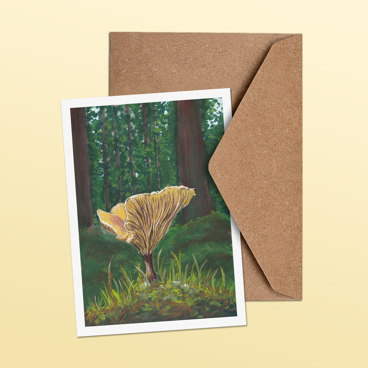 Mushroom Landscape Greetings Card