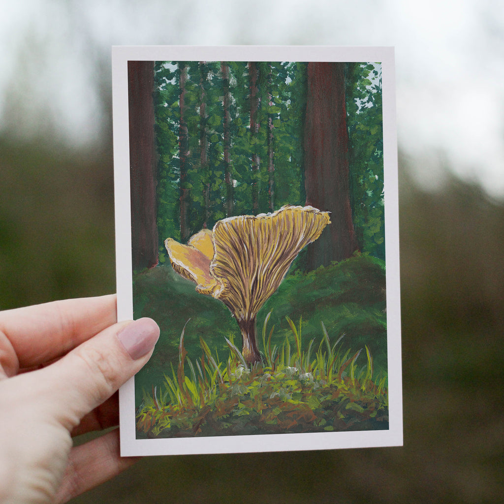 Mushroom Landscape Greetings Card