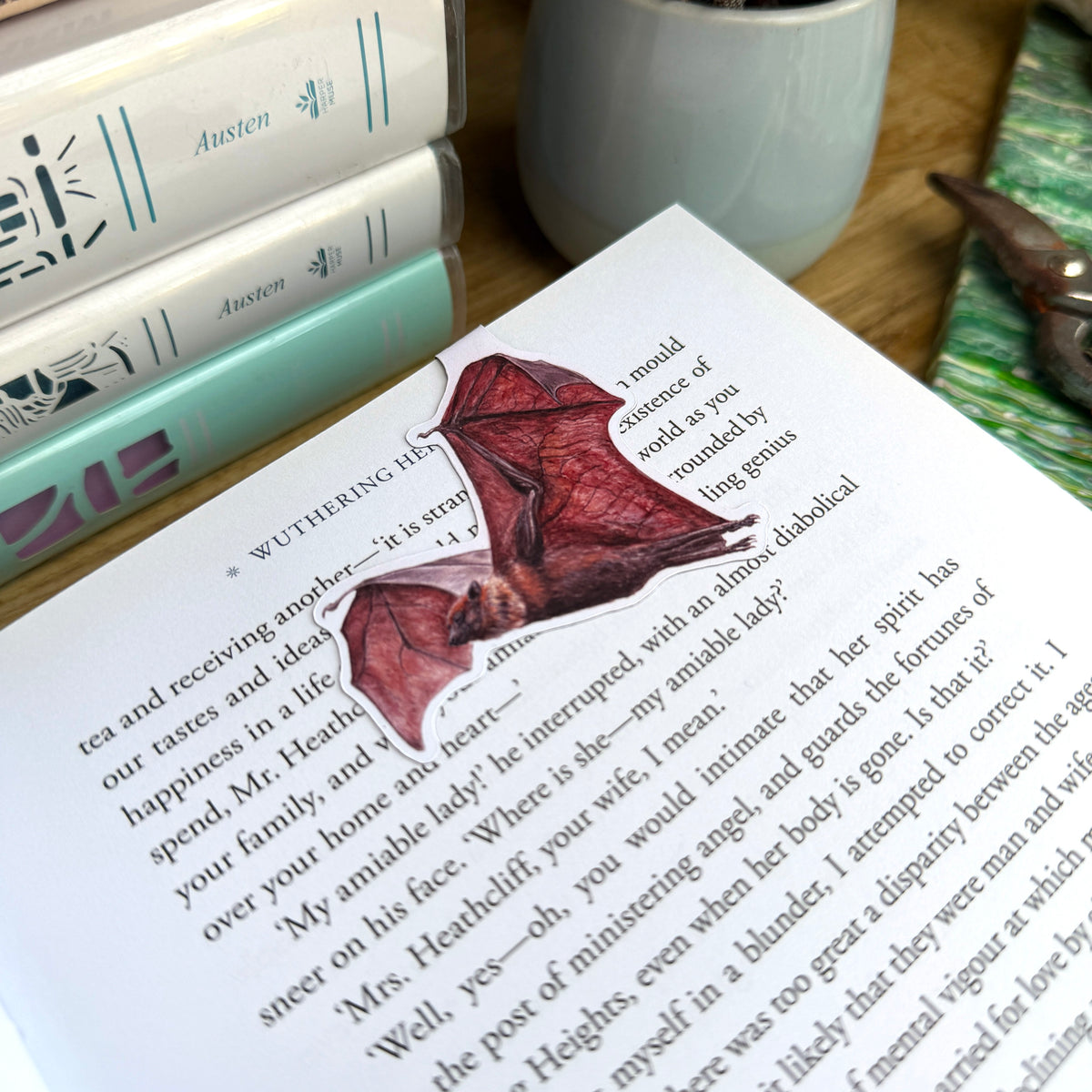 Flying Fox Bat Magnetic Bookmark - B Grade