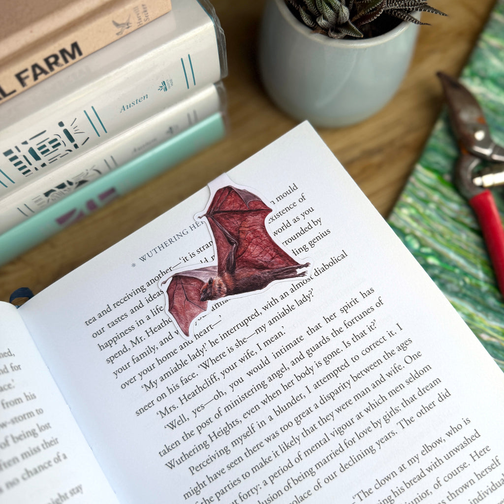 Flying Fox Bat Magnetic Bookmark - B Grade