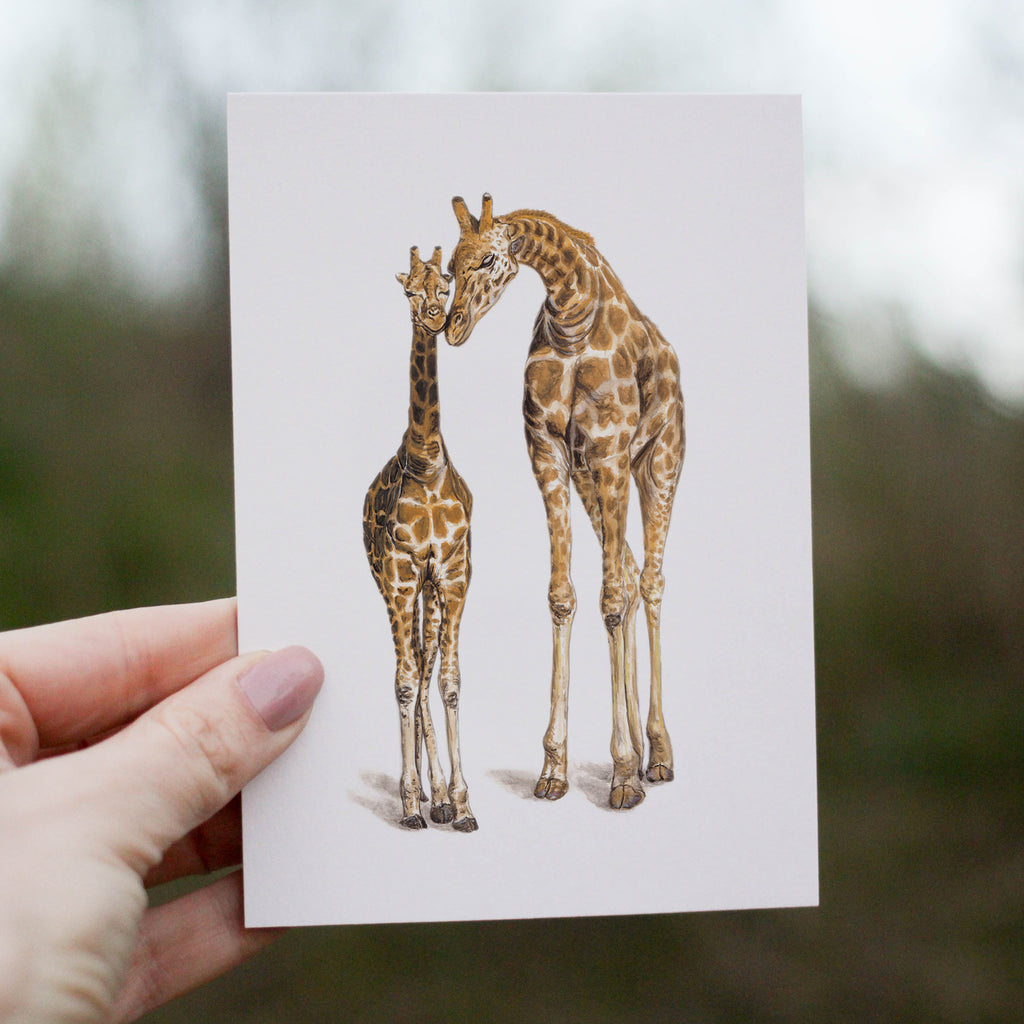 Giraffe Mother's Day Greetings Card