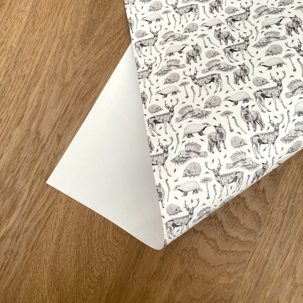 Woodland Gift Wrap and Tag - Discontinued (A2)