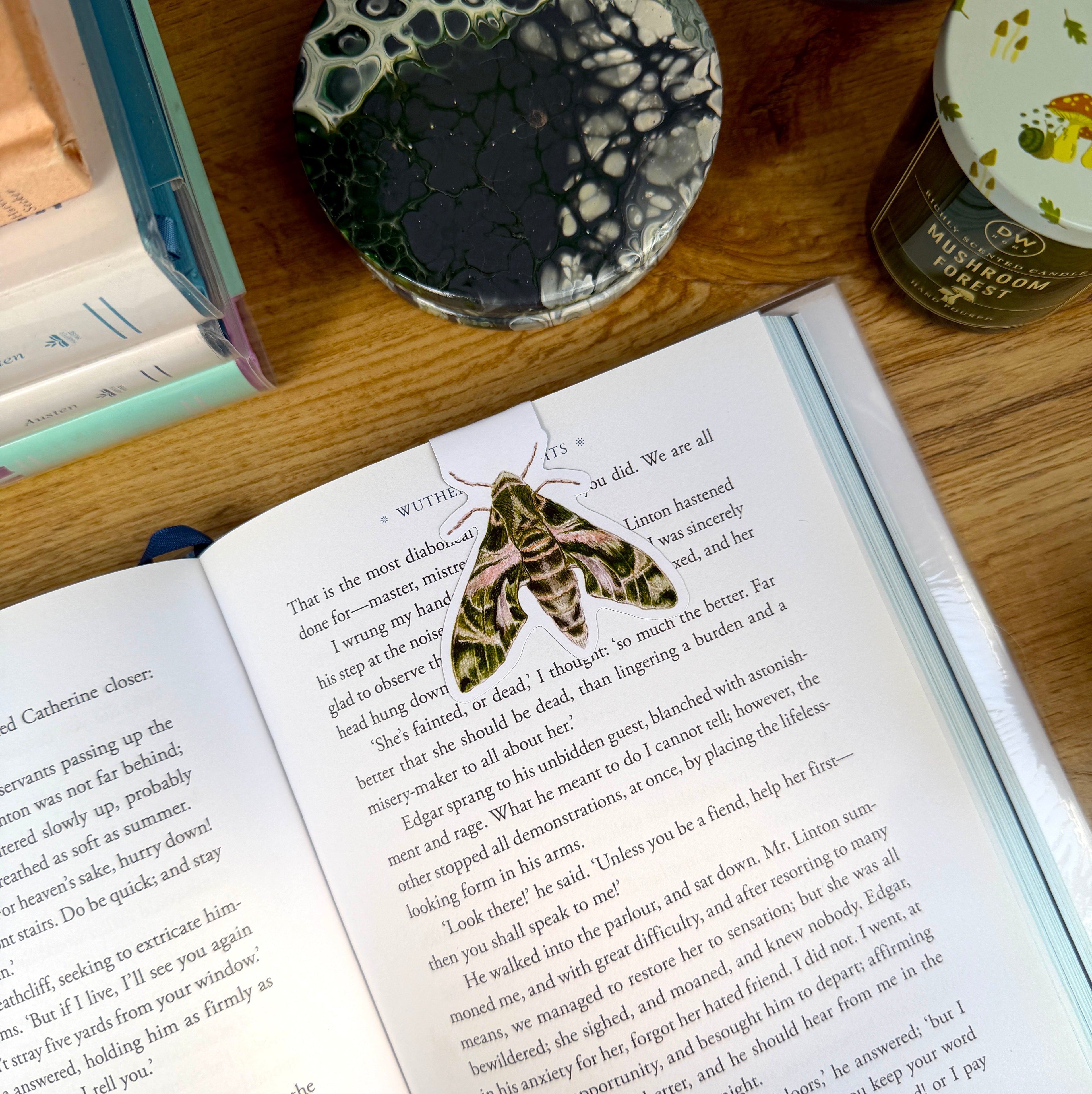 Oleander Moth Magnetic Bookmark