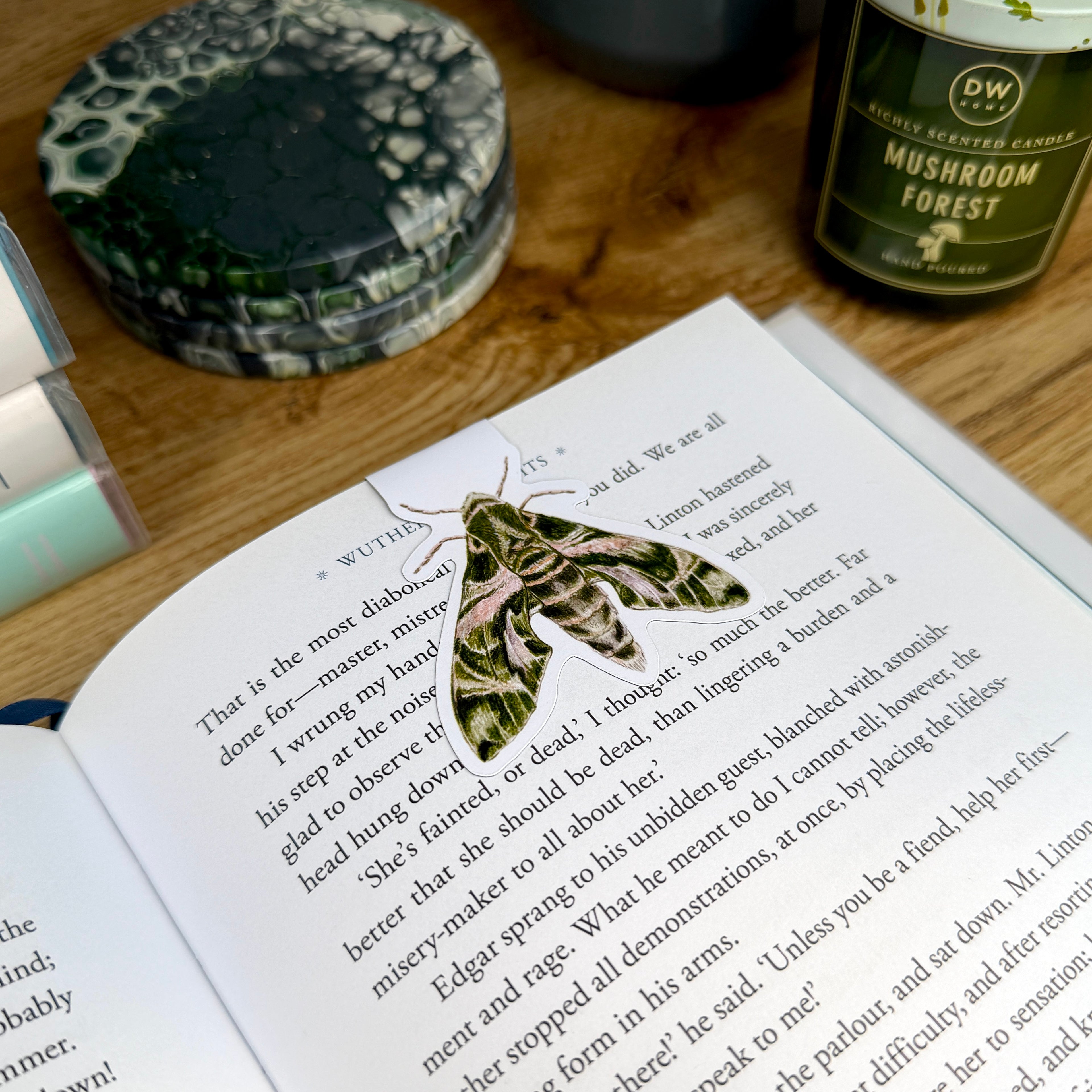 Oleander Moth Magnetic Bookmark