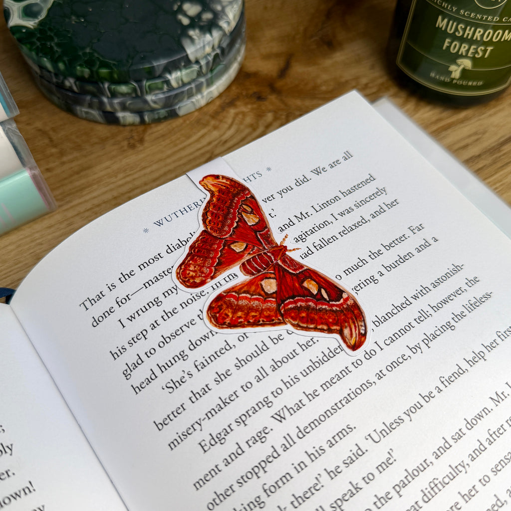 Atlas Moth Magnetic Bookmark