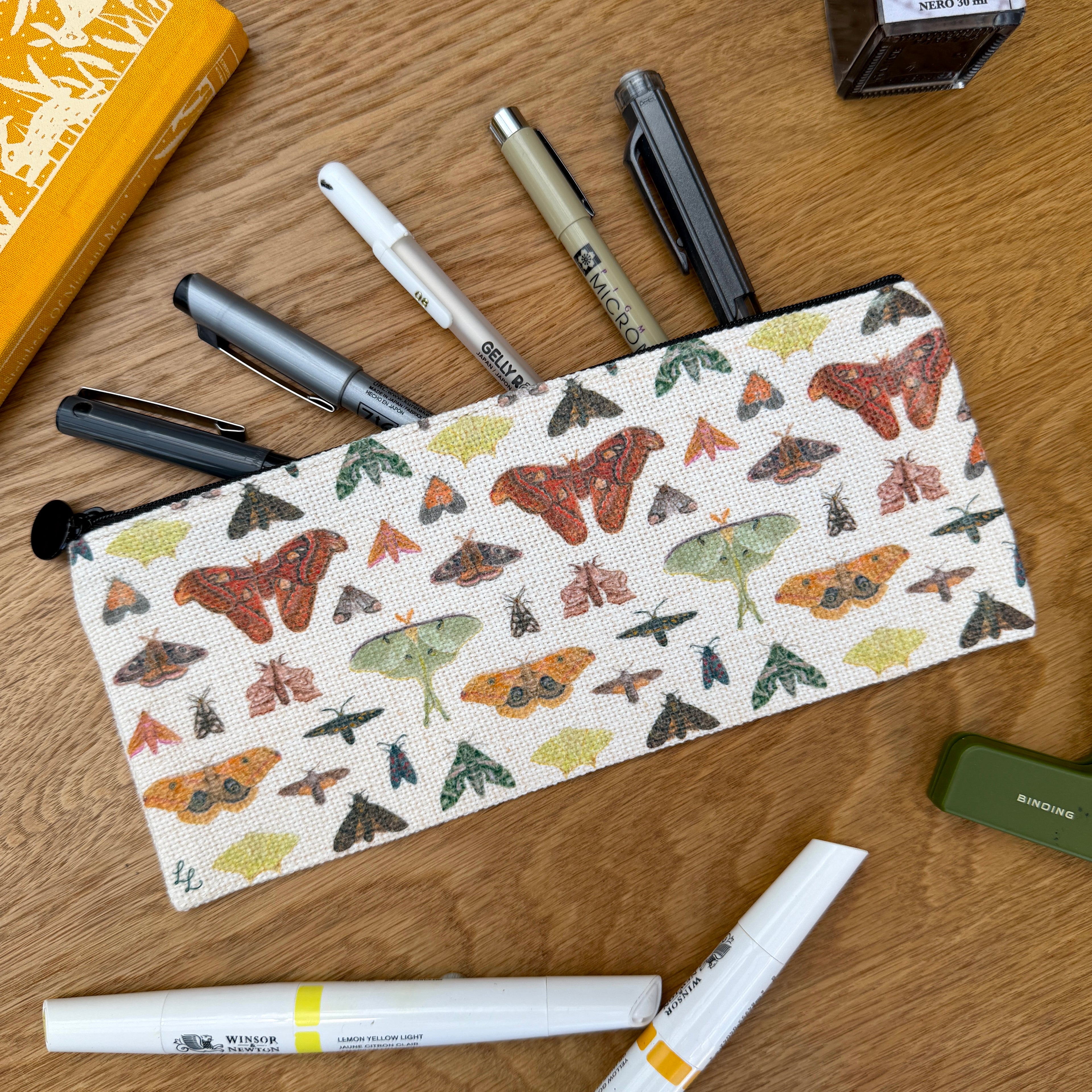 Moth Pencil Case