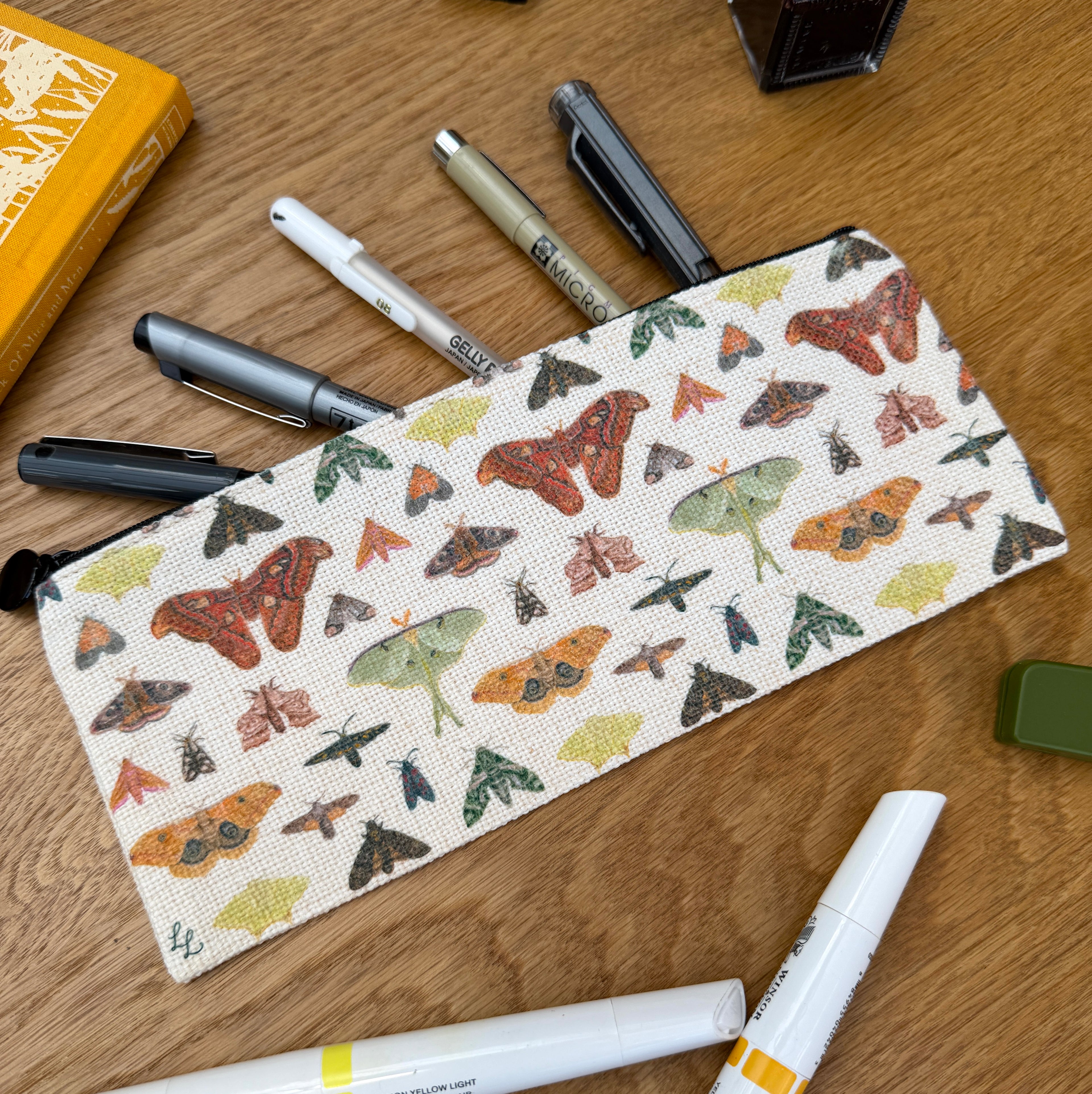 Moth Pencil Case