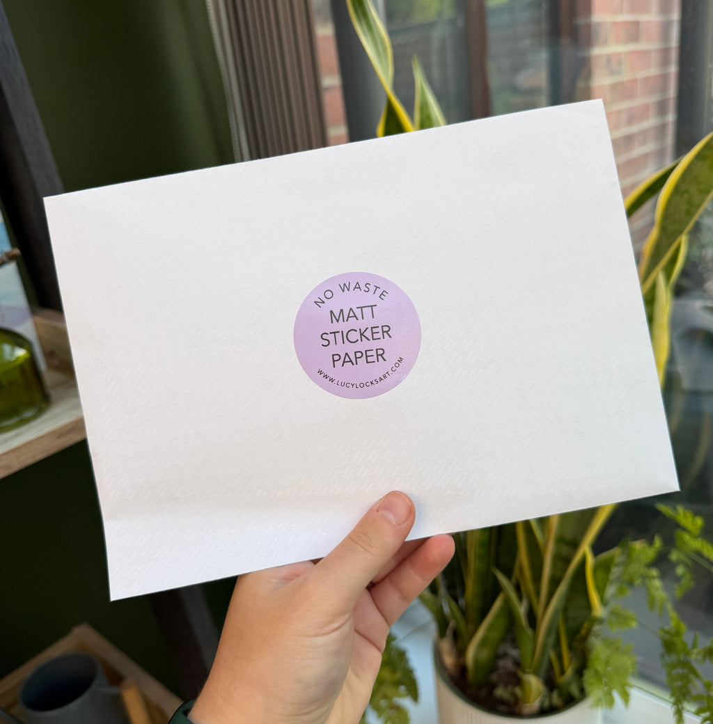 No Waste Sticker Paper