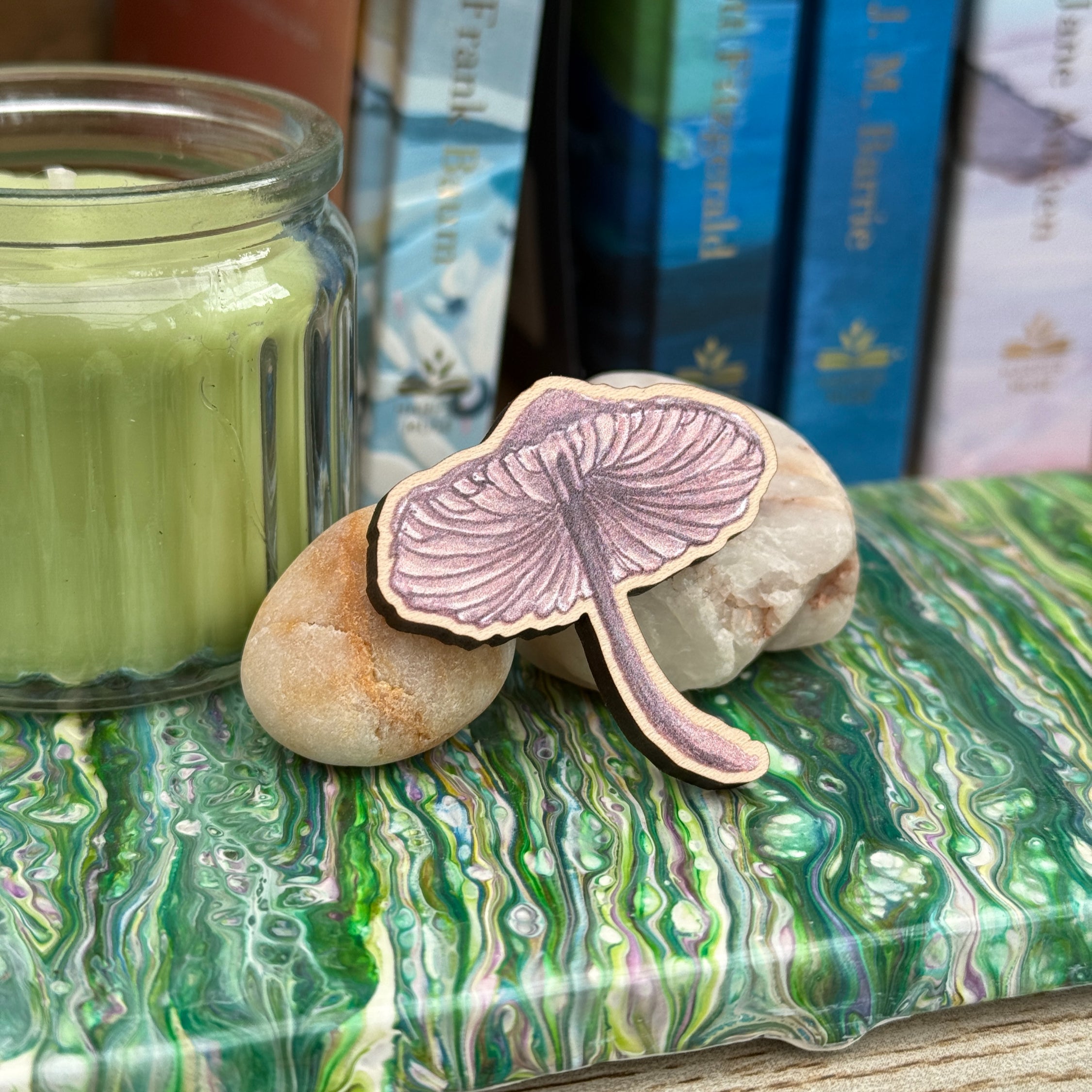 Mushroom Wooden Pin - Set of 5