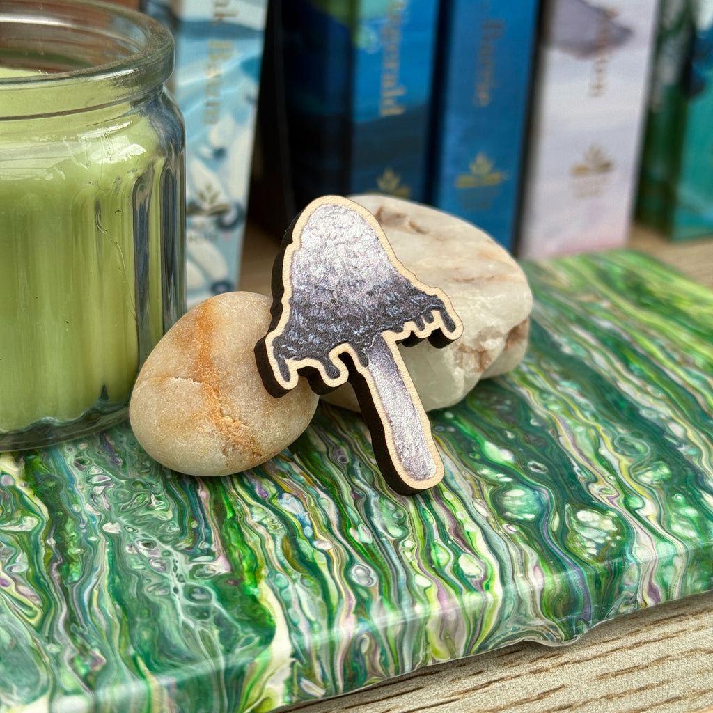 Mushroom Wooden Pin - Set of 5