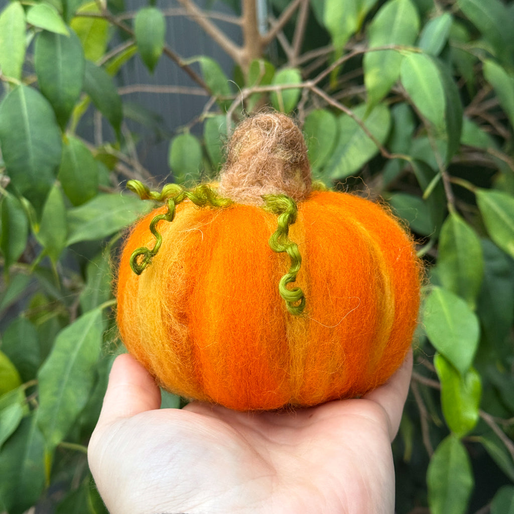 Handmade Wool Felted Pumpkins – Autumn & Halloween Home Decor