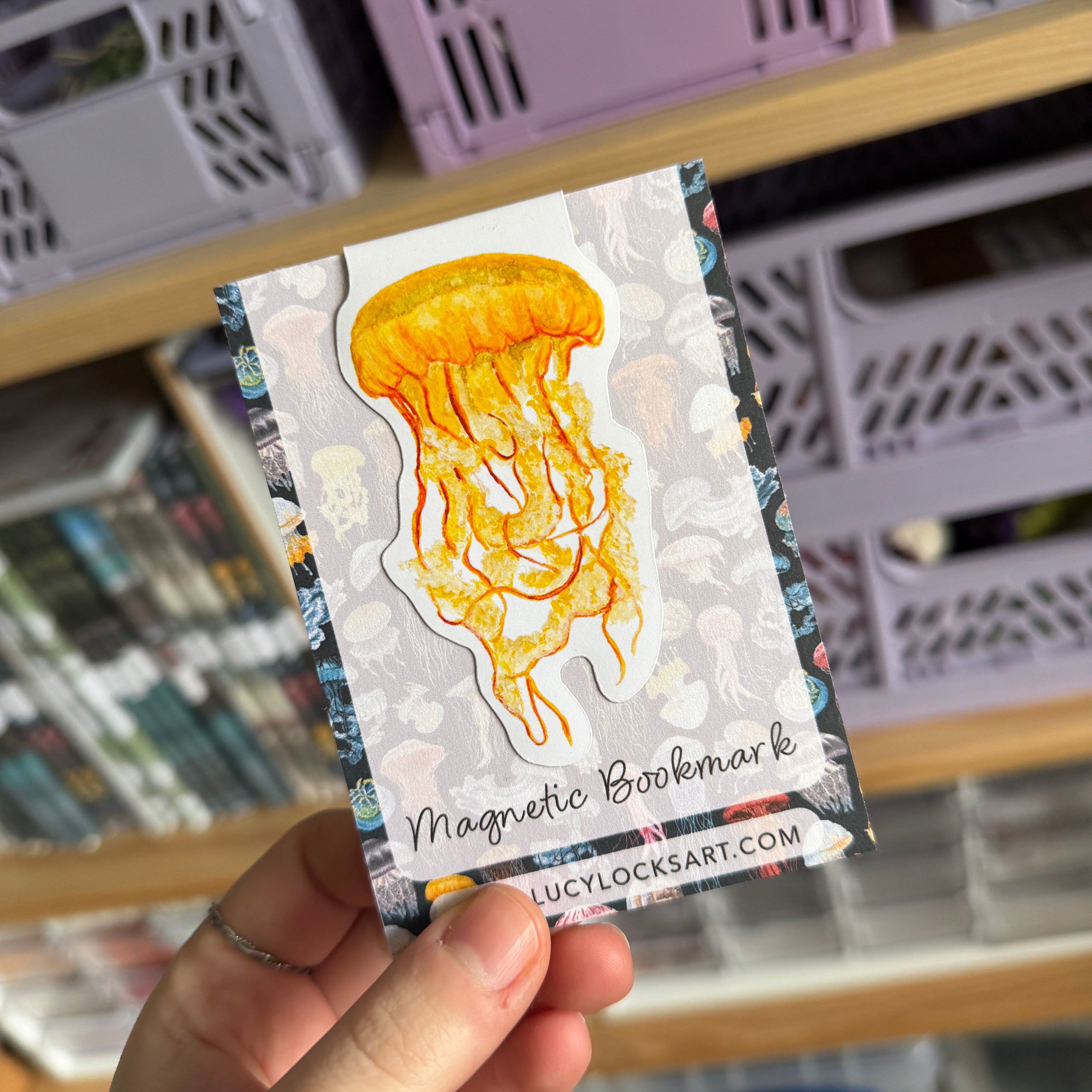 Jellyfish Magnetic Bookmark - Wonky B-Grade