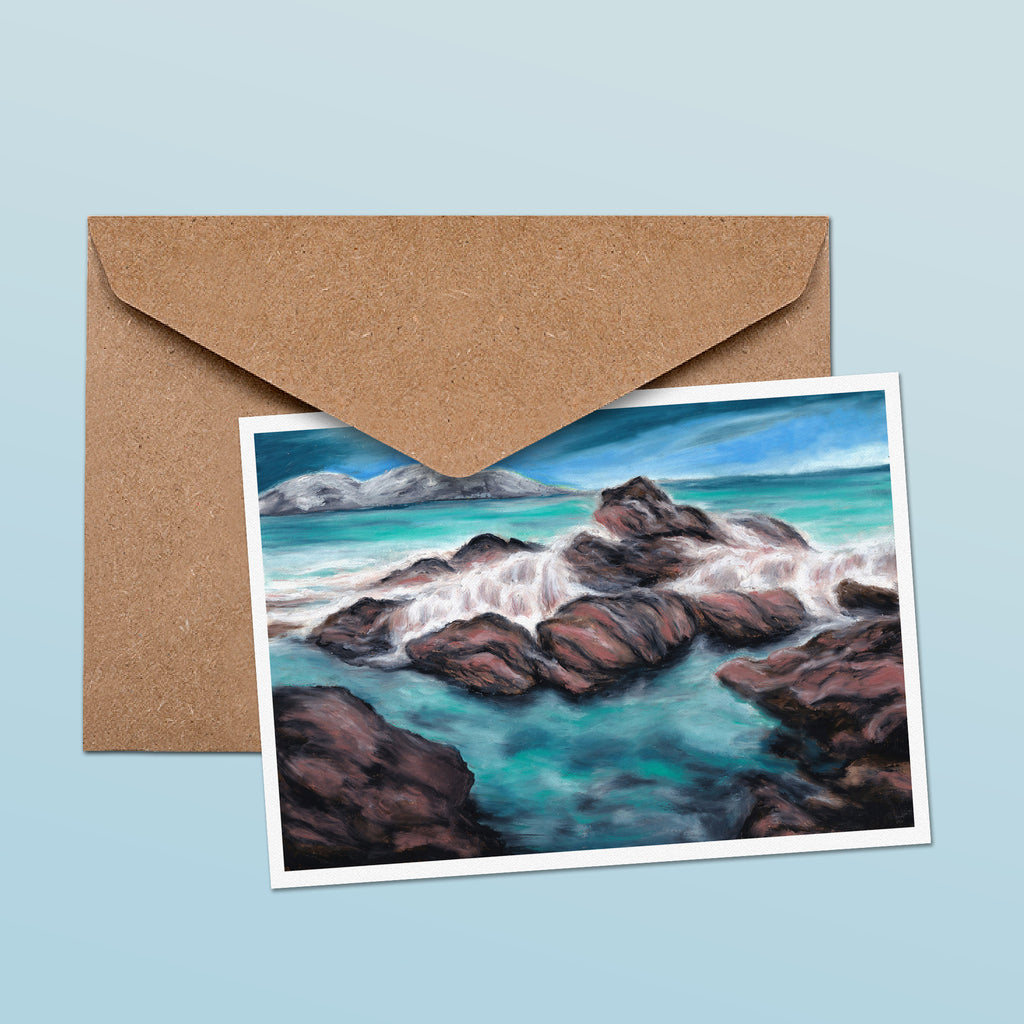 Ocean Rocks Greetings Card