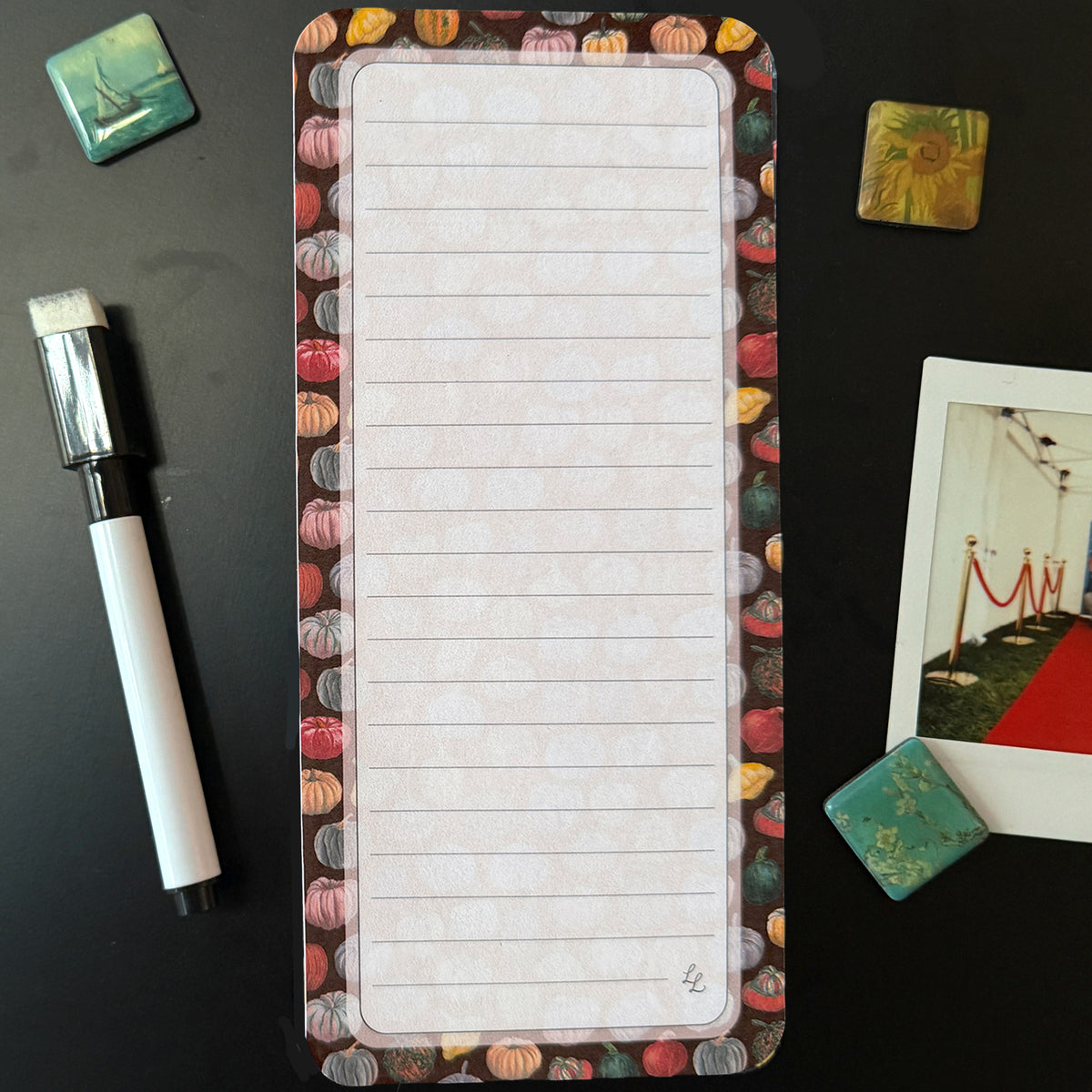 Pumpkin - Magnetic Dry Erase List