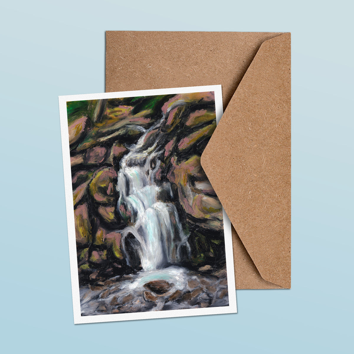 Rocky Falls Greetings Card