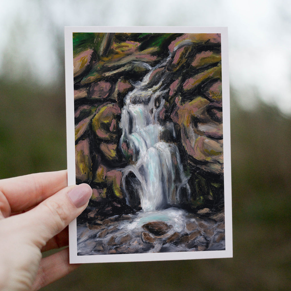 Rocky Falls Greetings Card
