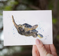 Handmade Greetings Card – Blank Inside, Turtally Yours
