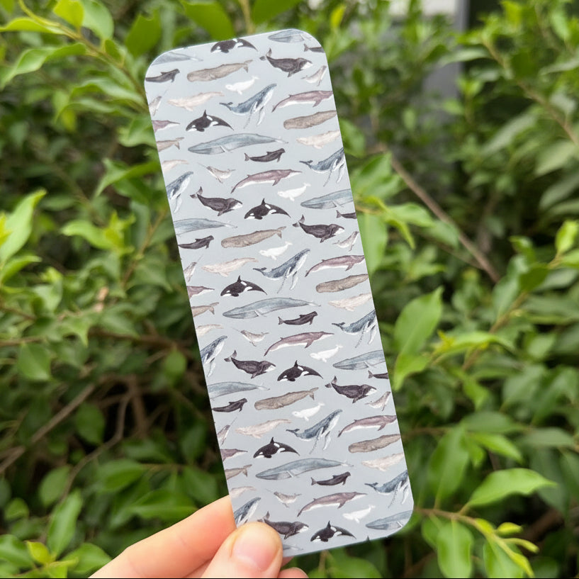 Bookmark with Whale pattern