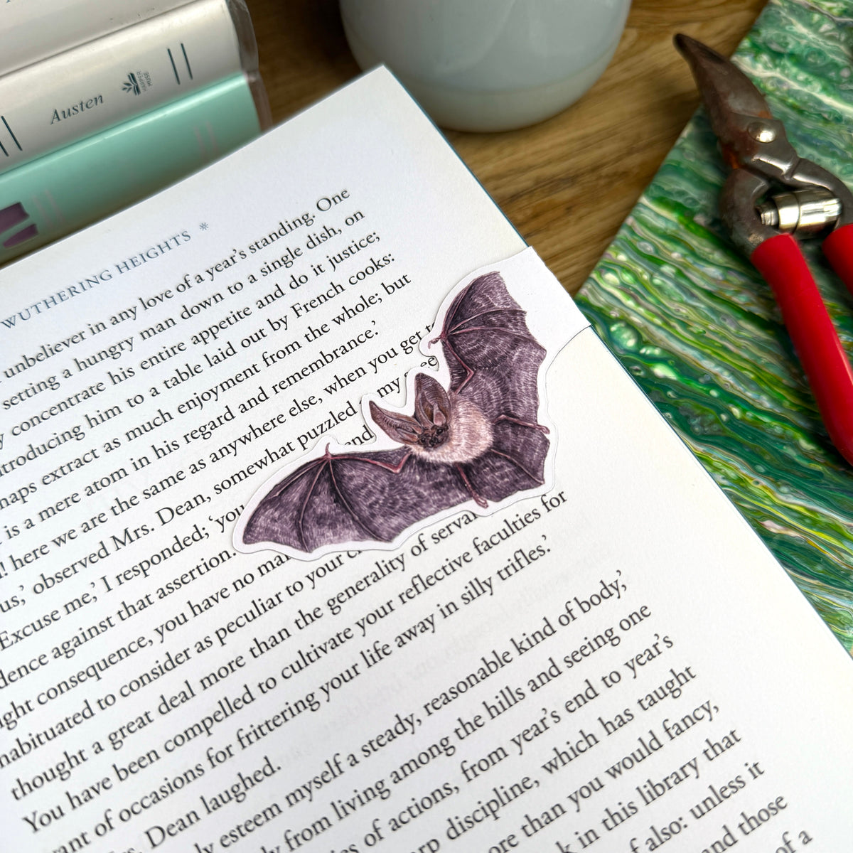Whiskered Bat Magnetic Bookmark