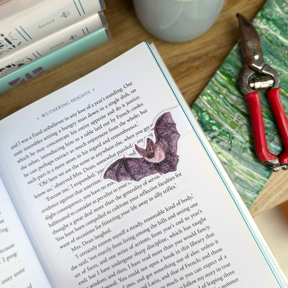 Whiskered Bat Magnetic Bookmark