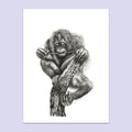 'The Last Branch' - A3 Limited Orangutan Inking Print image 0