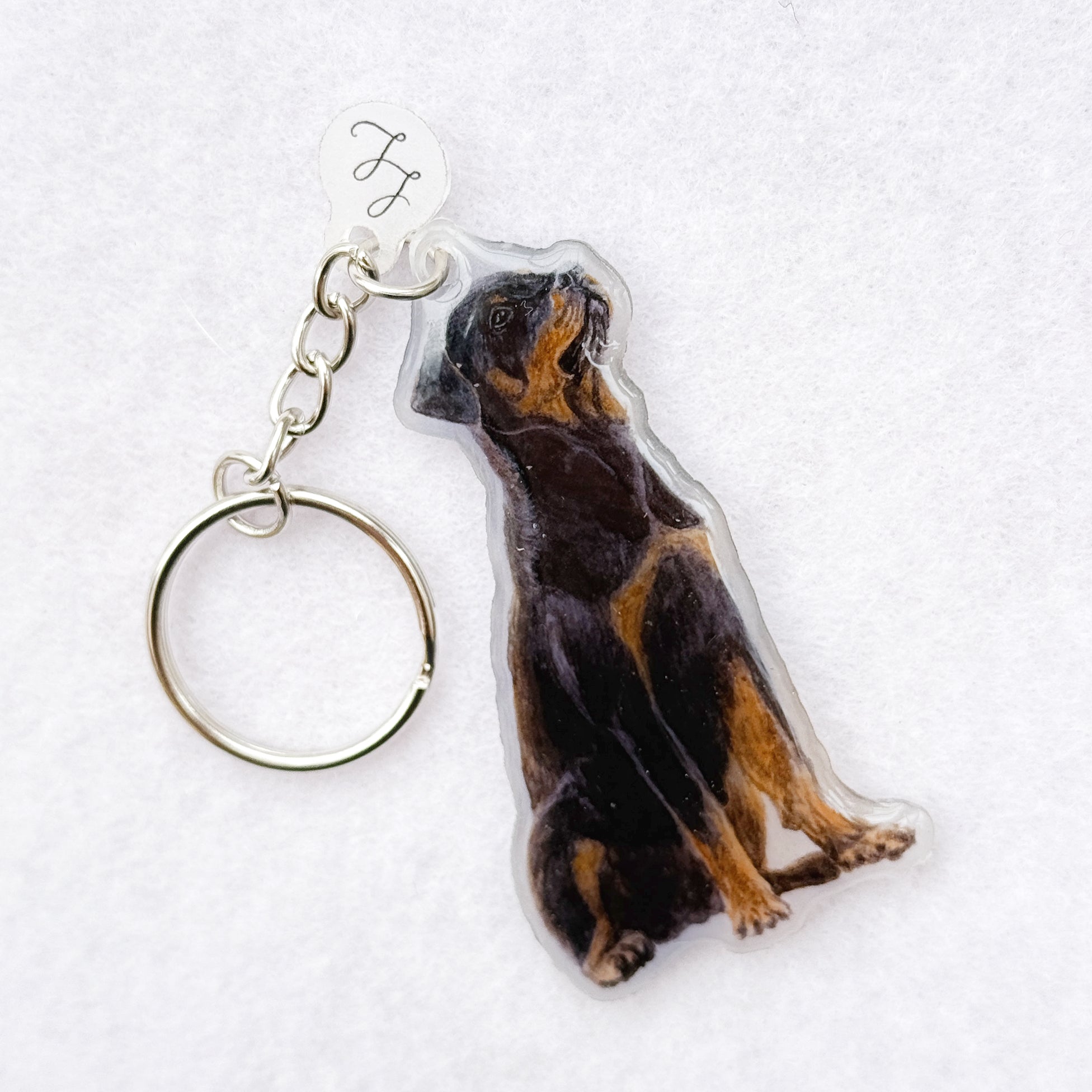 Rottweiler - Handmade Keyring image 0