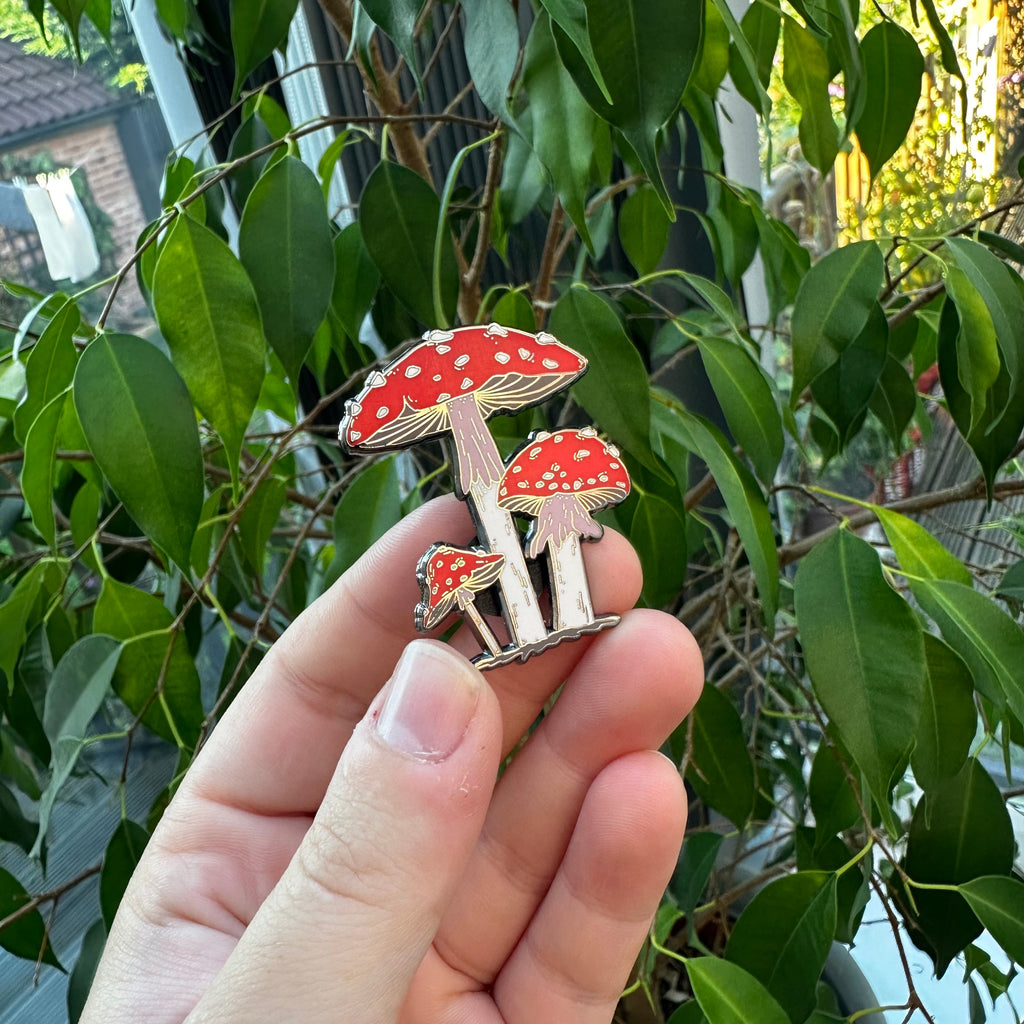 Mushroom Enamel Pin image 2