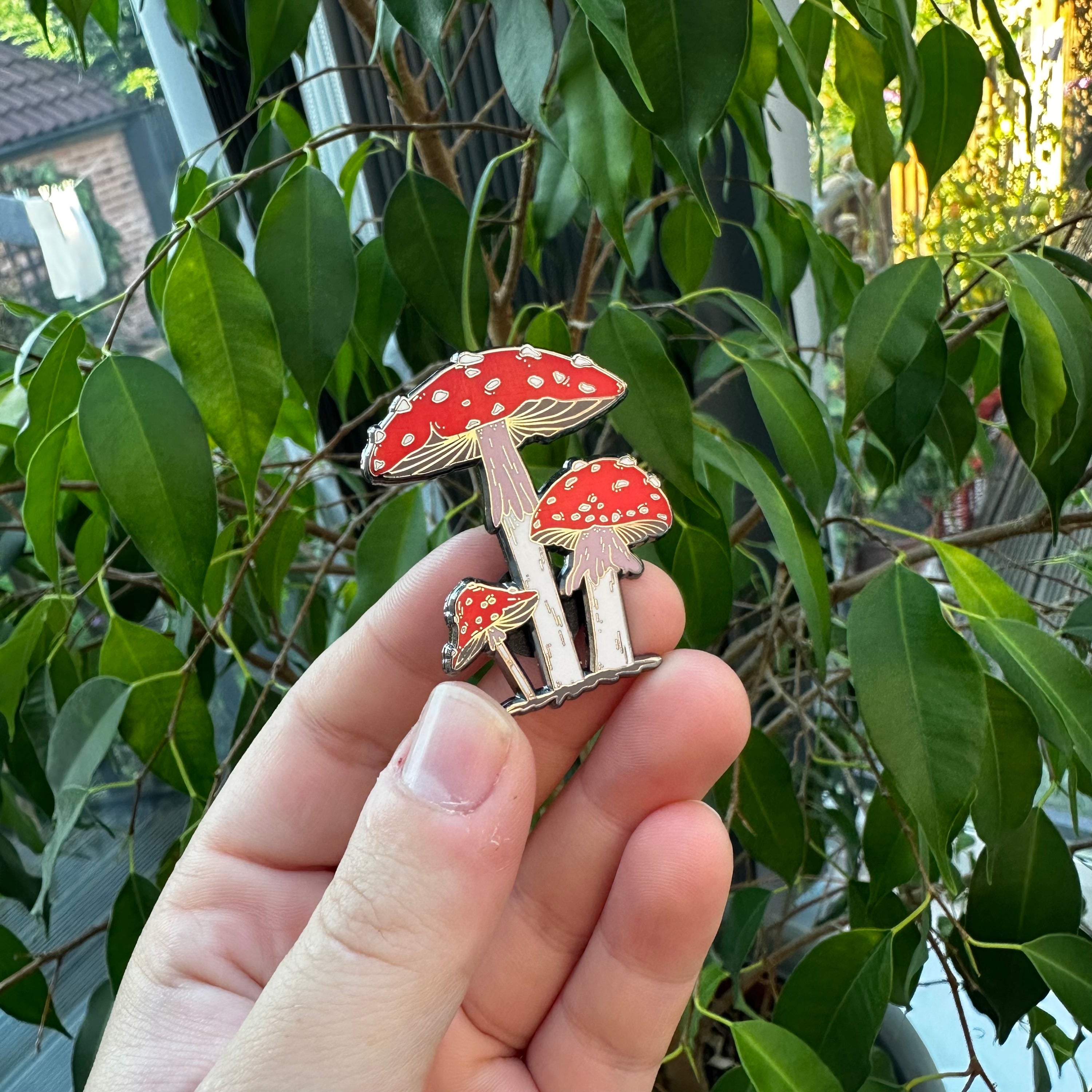 Mushroom Enamel Pin image 2