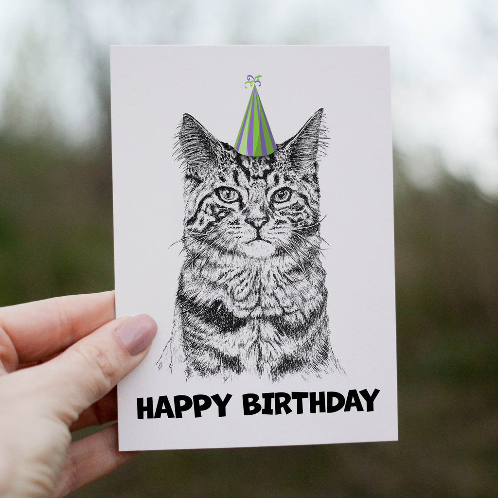 Cat (#1) Greetings Card image 0