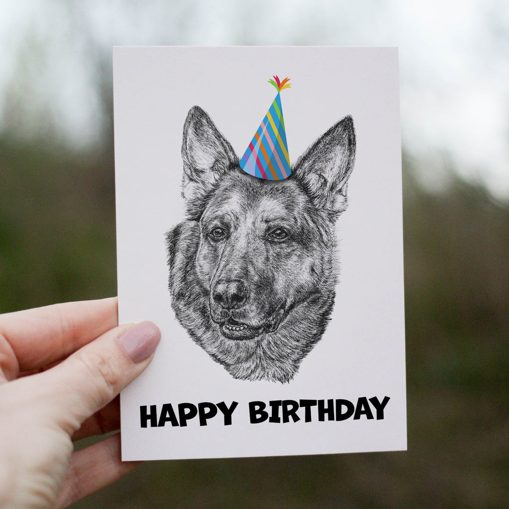 German Shepherd (#1) Greetings Card image 0