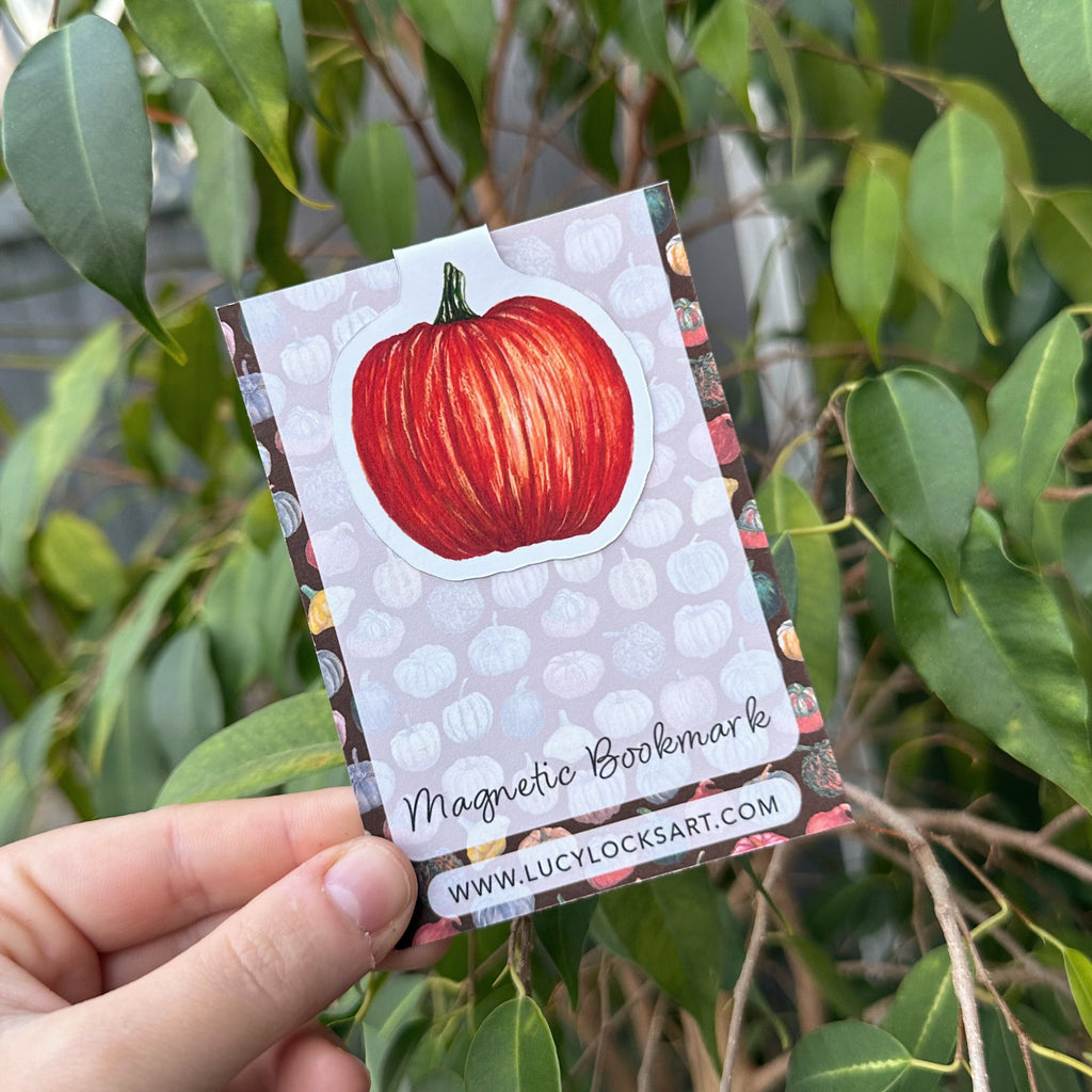 Pumpkin Magnetic Bookmark image 0