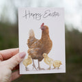 Hen and Her Chicks Easter Greetings Card image 0