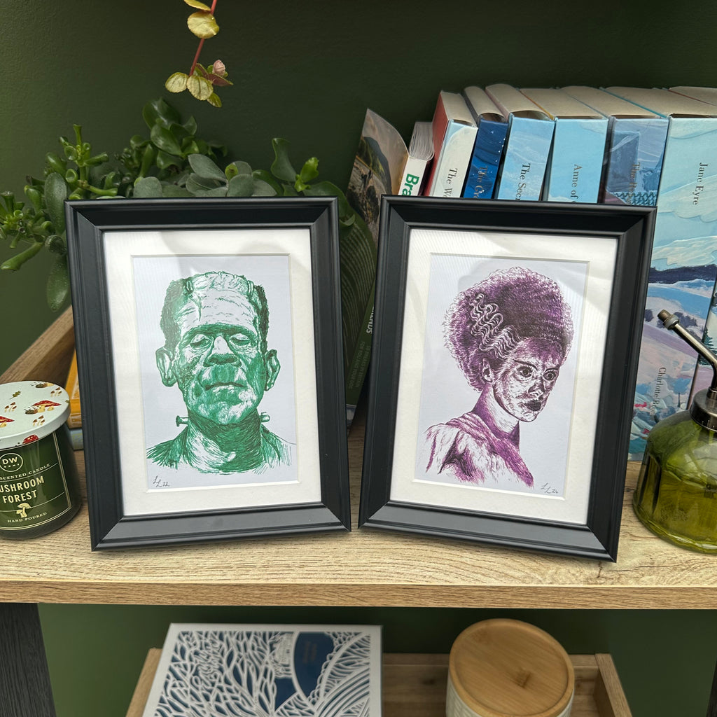 Frankenstein's Monster and Bride A6 Print Bundle image 0