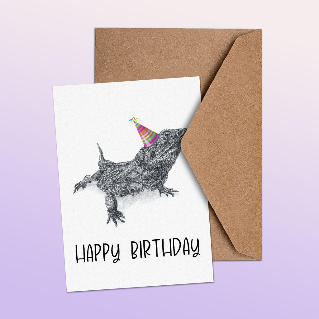 Bearded Dragon (#1) Greetings Card image 1