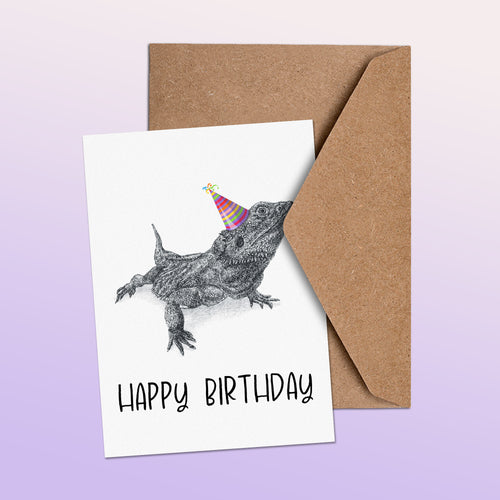 Bearded Dragon (#1) Greetings Card image 1