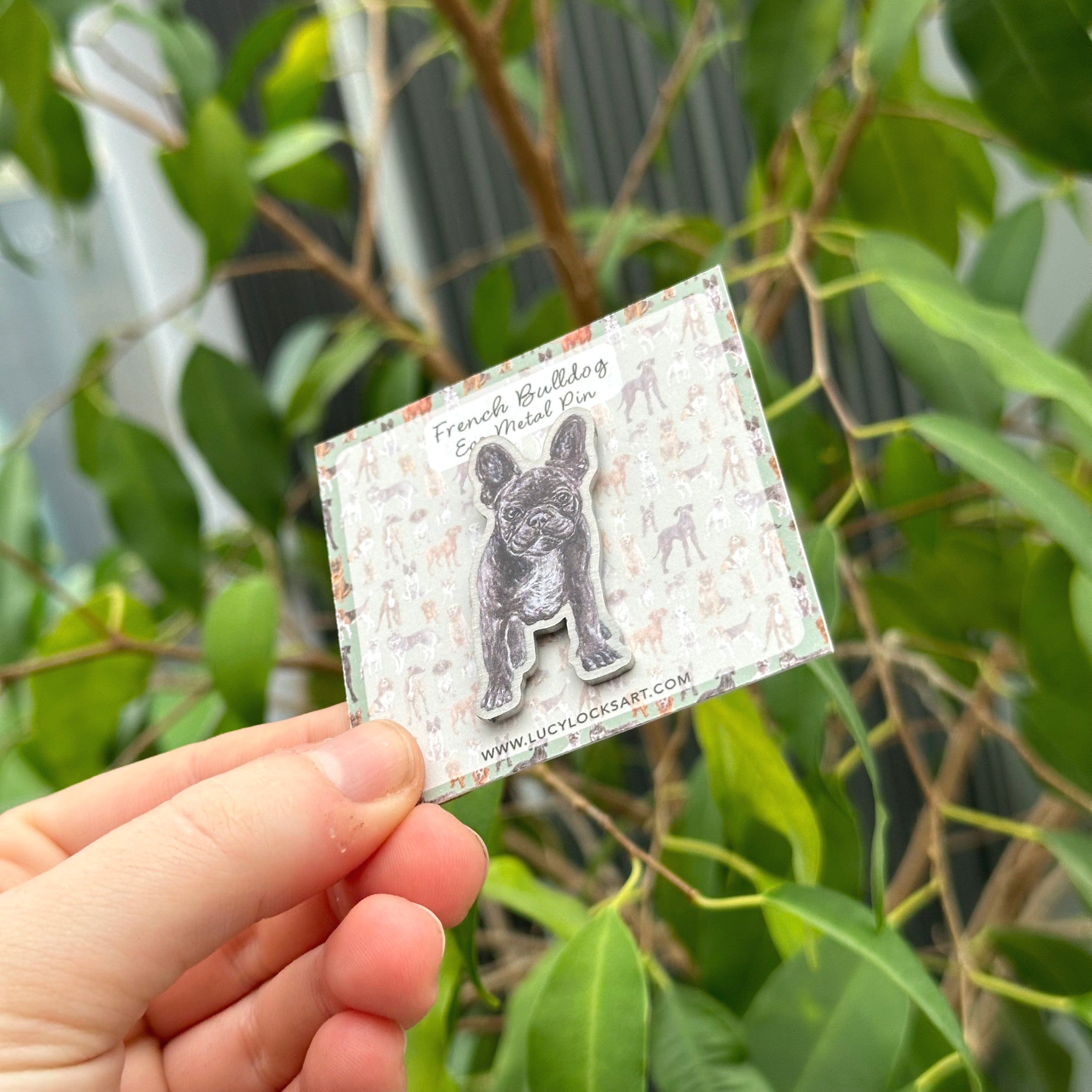 French Bulldog Eco Metal Pin image 1