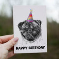 Pug (#1) Greetings Card image 0