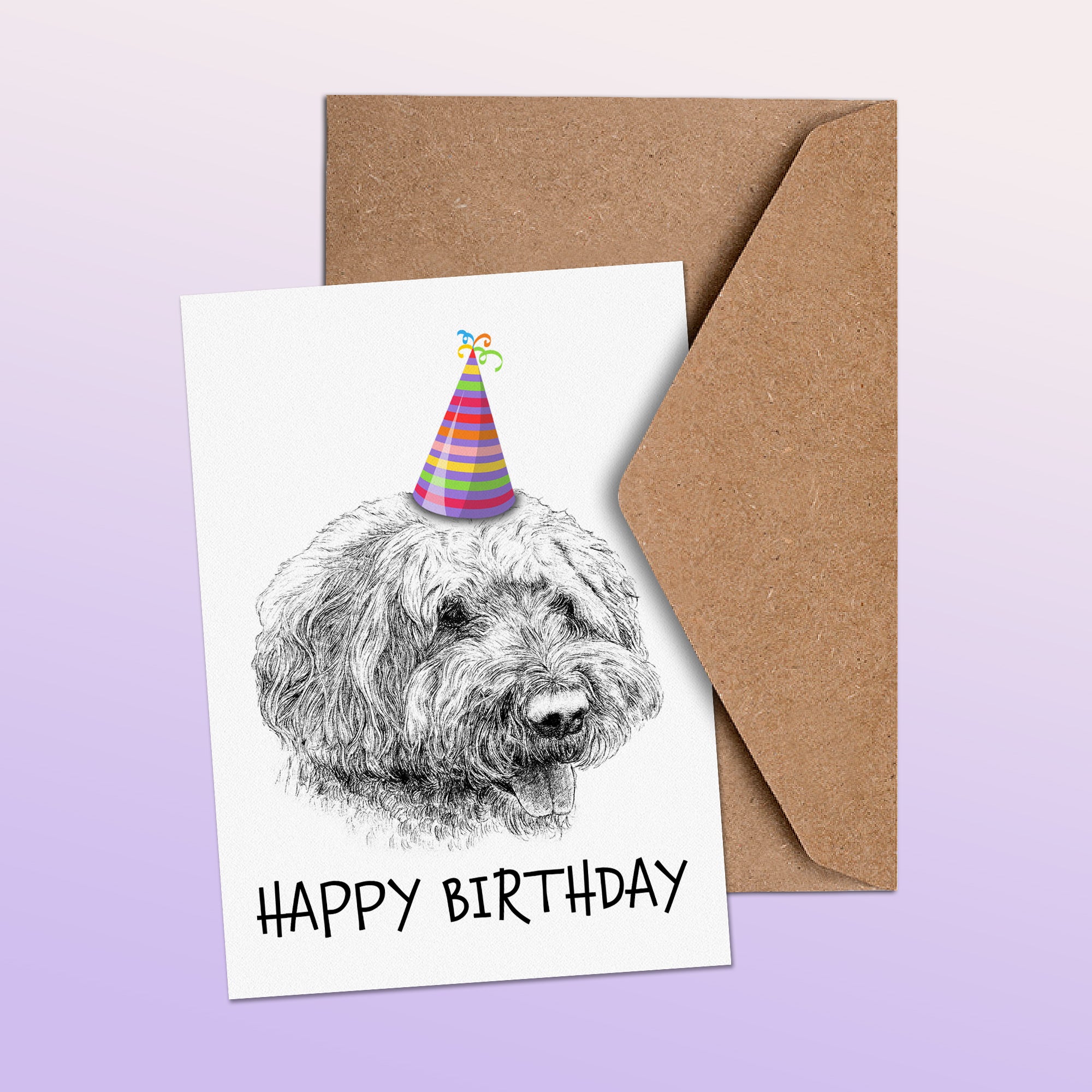 Goldendoodle (#1) Greetings Card image 1