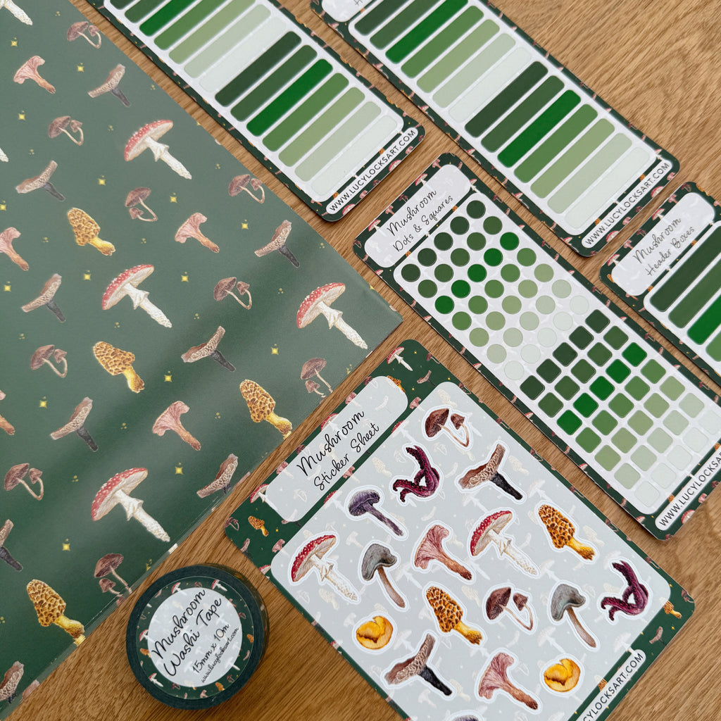 Green Mushroom Journal Bundle image 1