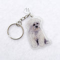 Maltese - Handmade Keyring image 0