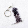 Great Dane (Black) - Handmade Keyring image 0