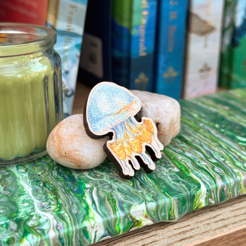 Jellyfish Wooden Pin image 10