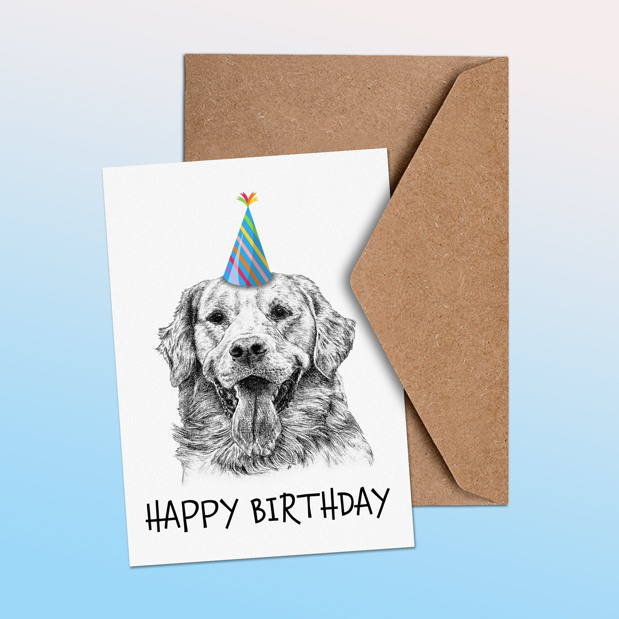 Golden Retriever (#1) Greetings Card image 1