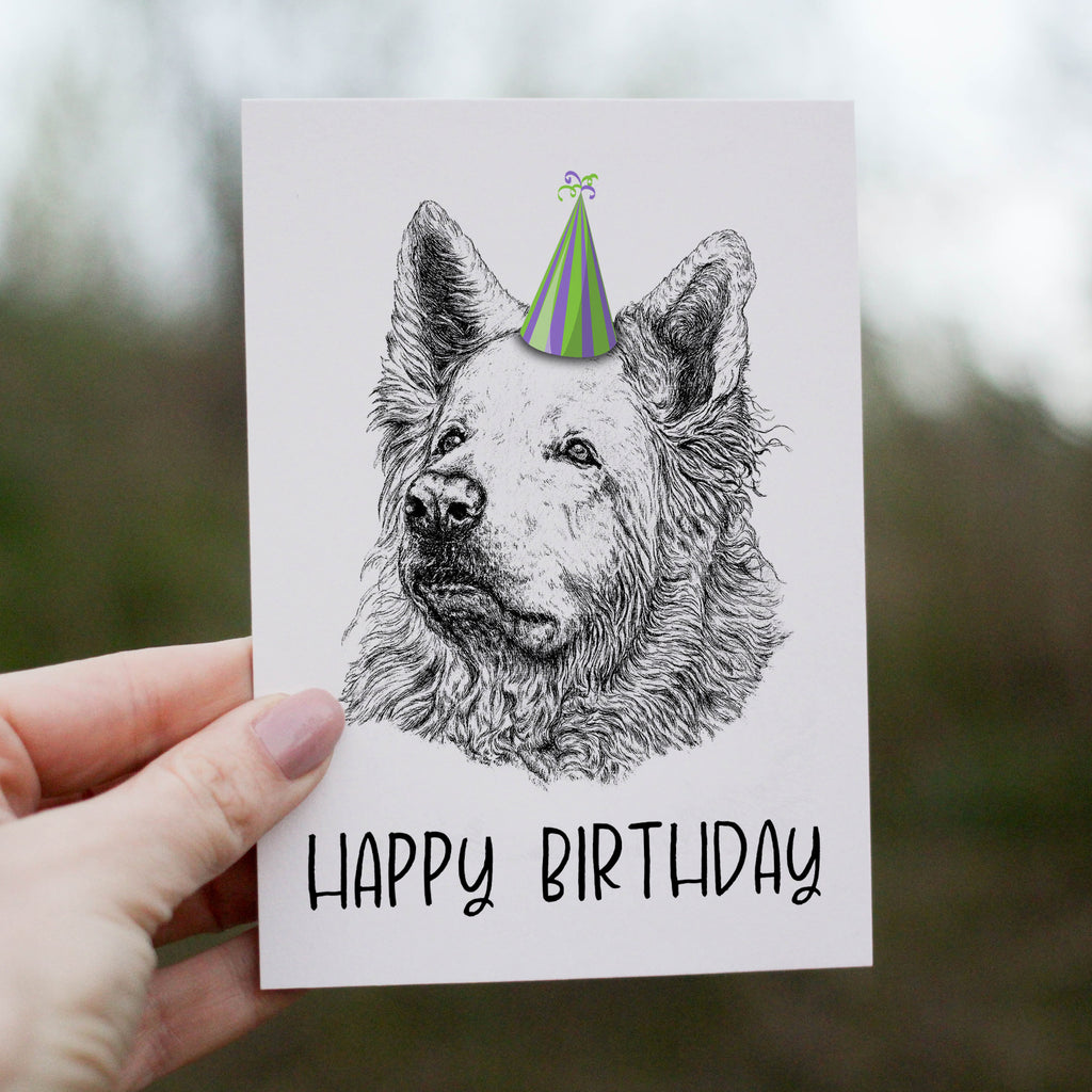 White Shepherd (#1) Greetings Card image 0